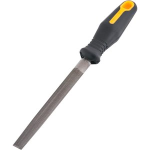 Lima meia cana bastarda 10" com cabo plástico - Vonder