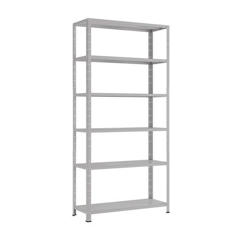 Estante / Armario de Aço 90cm 6 Bandejas Suporta 120kg:cinza