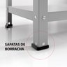 Estante / Armario de Aço 90cm 6 Bandejas Suporta 120kg:cinza - 5