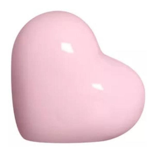 Coração Decorativo em Cerâmica 14 cm Rosa– Silveira - 1