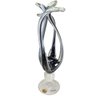 Estatueta Encanto Decorativa Murano em Cristal 38cm Preto - 3
