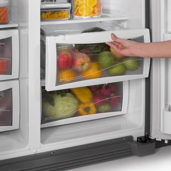 Geladeira Refrigerador Electrolux Side by Side 2 Portas 504L SS72X Frost Free 220V - 9