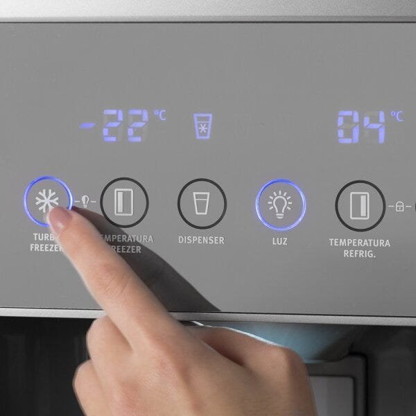 Geladeira Refrigerador Electrolux Side by Side 2 Portas 504L SS72X Frost Free 220V - 4