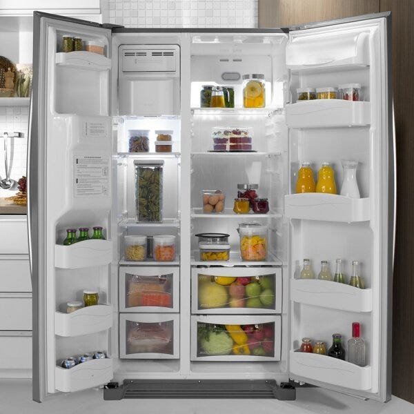 Geladeira Refrigerador Electrolux Side by Side 2 Portas 504L SS72X Frost Free 220V - 12