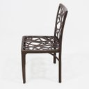 Ver imagem 4 de Cadeira de Alumínio Fundido para Mesa de Madeira e Jardim Modelo Acre - Marrom