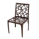 Ver imagem 1 de Cadeira de Alumínio Fundido para Mesa de Madeira e Jardim Modelo Acre - Marrom