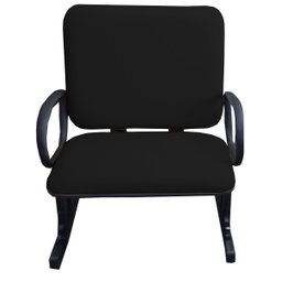 Cadeira para Escritório para Obesos até 250kg Preto - 1
