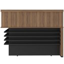 Ver imagem 6 de Balcão de Atendimento para Recepção Escritório Atria Executiva A02 Nogal Preto - Lyam Decor