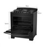 Fogão Dako Diplomata 5 Bocas Forno 100l Preto Bivolt - 4