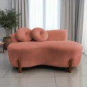 Ver imagem 1 de Namoradeira Sofá Feijão Lounge Orgânica Bouclé Terracota