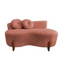 Ver imagem 4 de Namoradeira Sofá Feijão Lounge Orgânica Bouclé Terracota