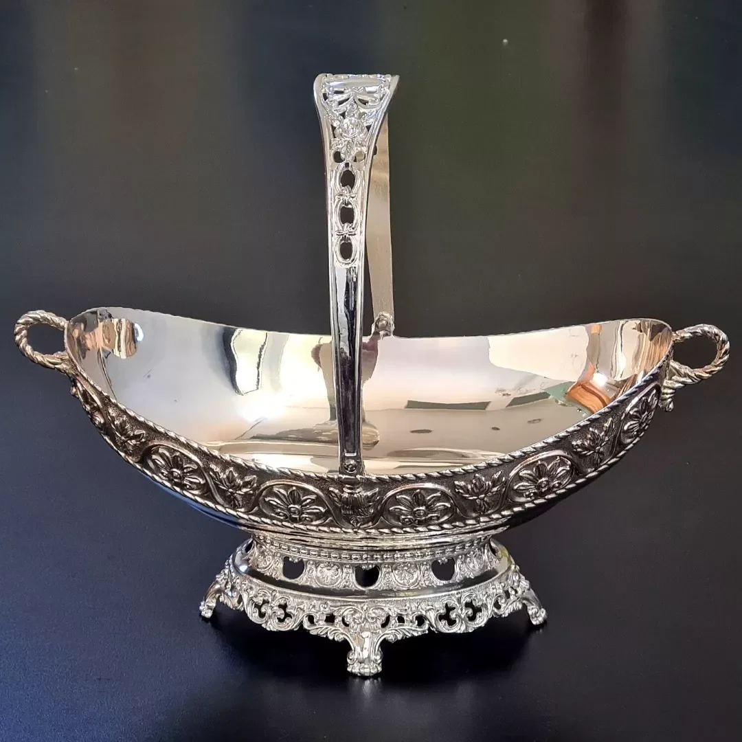 Ver imagem 4 de Travessa De Metal Indiana Centro De Mesa Alça 27 X 33