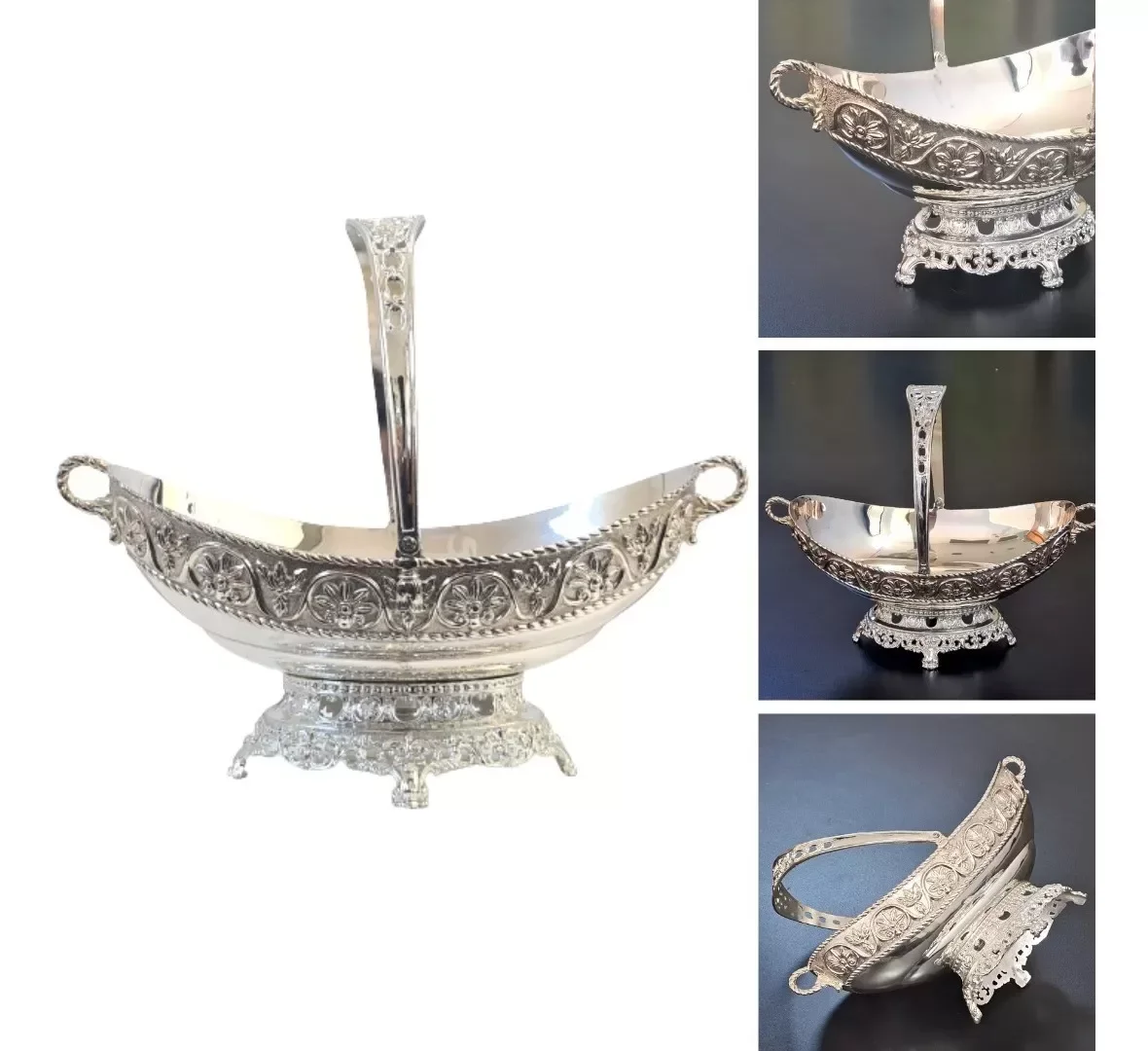 Travessa De Metal Indiana Centro De Mesa Alça 27 X 33 - 2