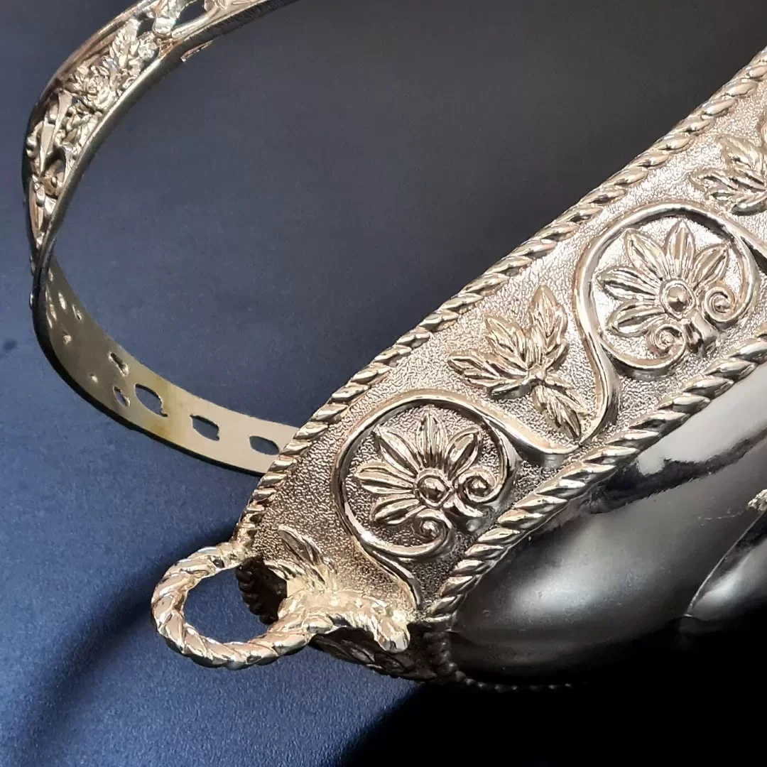 Ver imagem 5 de Travessa De Metal Indiana Centro De Mesa Alça 27 X 33