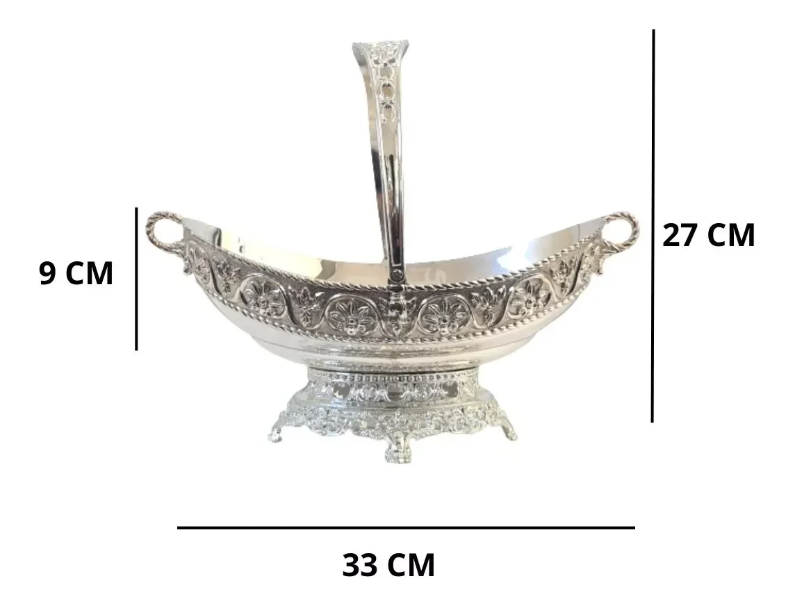 Ver mais imagens de Travessa De Metal Indiana Centro De Mesa Alça 27 X 33