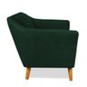 Poltrona Lorena Verde Esmeralda Pés Chanfrado - 4