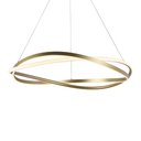 Ver imagem 1 de Lustre Pendente Nordecor Euni Odi 2876 80cm Dourado Fosco Led Bivolt