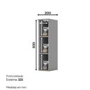 Ver imagem 2 de Nicho Aéreo 20cm X 83cm Emily Henn