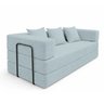 Sofa Cama 2 Lugares Virginia 185cm Boucle Sofa na Caixa Azul - 1