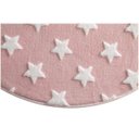 Ver imagem 4 de Tapete Rosa Redondo com Estrela Branca 100cm - Jolitex