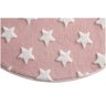 Tapete Rosa Redondo com Estrela Branca 100cm - Jolitex - 4