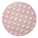 Ver imagem 3 de Tapete Rosa Redondo com Estrela Branca 100cm - Jolitex
