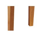 Ver imagem 6 de Mesa de Sala Jantar Londrina + Tampo Madeirado Vidro Reto 120x80cm Imbuia/off White - Rufato