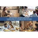 Ver imagem 4 de Mesa de Sala Jantar Londrina + Tampo Madeirado Vidro Reto 120x80cm Imbuia/off White - Rufato