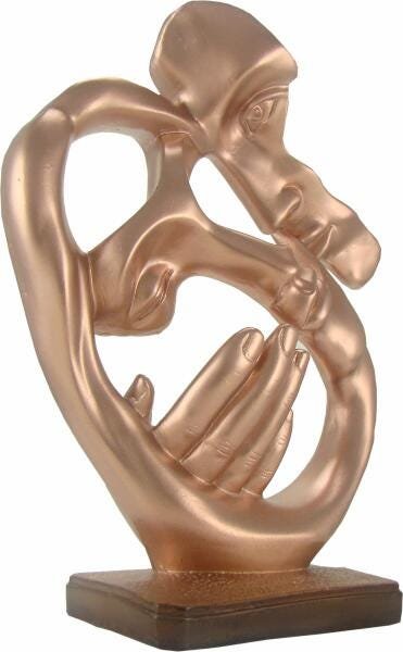 Estatueta Face - Estilizada Rose Gold - 2