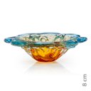 Ver imagem 2 de Vaso Em Cristal Murano Água Marinha E Âmbar São Marcos