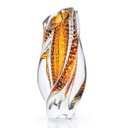 Ver imagem 1 de Vaso Em Cristal Murano Marron E Ouro 24 K São Marcos
