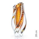 Ver imagem 2 de Vaso Em Cristal Murano Marron E Ouro 24 K São Marcos