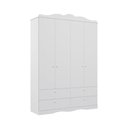 Ver imagem 2 de Guarda-Roupa Infantil 100% MDF 4 Portas e 4 Gavetas 158cm Multimóveis Crper-GRP130 Branco