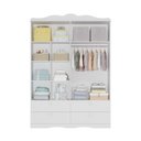 Ver imagem 5 de Guarda-Roupa Infantil 100% MDF 4 Portas e 4 Gavetas 158cm Multimóveis Crper-GRP130 Branco