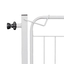 Portão Grade de Proteção para Pet e Bebê Com Trava Segurança Portas de 70 cm á 80 cm - Branco - 6