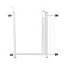 Portão Grade de Proteção para Pet e Bebê Com Trava Segurança Portas de 70 cm á 80 cm - Branco - 4