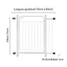 Portão Grade de Proteção para Pet e Bebê Com Trava Segurança Portas de 70 cm á 80 cm - Branco - 8