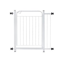 Portão Grade de Proteção para Pet e Bebê Com Trava Segurança Portas de 70 cm á 80 cm - Branco - 3