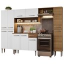 Ver imagem 3 de Armário de Cozinha Completa 261cm Rustic/Branco Emilly Hit Madesa