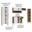 Ver imagem 5 de Armário de Cozinha Completa 261cm Rustic/Branco Emilly Hit Madesa