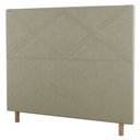 Ver imagem 1 de Cabeceira Cama Box Solteiro Cairo 90cm Linho Bege - Desk Design