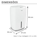 Ver mais imagens de Desumidificador de Ar Antimofo | Desidrat Plus 300 - 220v