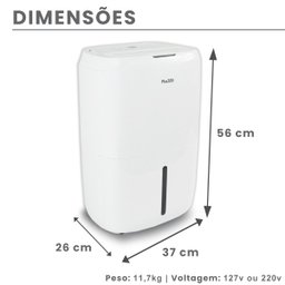 Desumidificador de Ar Antimofo | Desidrat Plus 300 - 220v - 8
