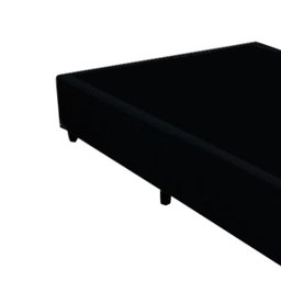 Base Box Casal Suede Preto 40x138x188 Ducci - 3
