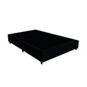 Ver imagem 1 de Base Box Casal Suede Preto 40x138x188 Ducci