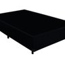 Base Box Casal Suede Preto 40x138x188 Ducci - 2
