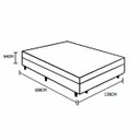 Ver imagem 7 de Cama Box Casal Colchão Espuma D33 Bambo Branco Ducci + Box Sintético Marrom (54x138x188)