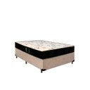 Ver imagem 1 de Cama Box Casal Colchão Espuma D33 Bambo Branco Ducci + Box Suede Bege (54x138x188)