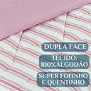 Ver imagem 3 de Edredom Super King Scarlett 100% Algodao Dupla Face Estampa Exclusiva Luxo Marin:rosa