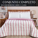 Ver imagem 6 de Edredom Super King Scarlett 100% Algodao Dupla Face Estampa Exclusiva Luxo Marin:rosa